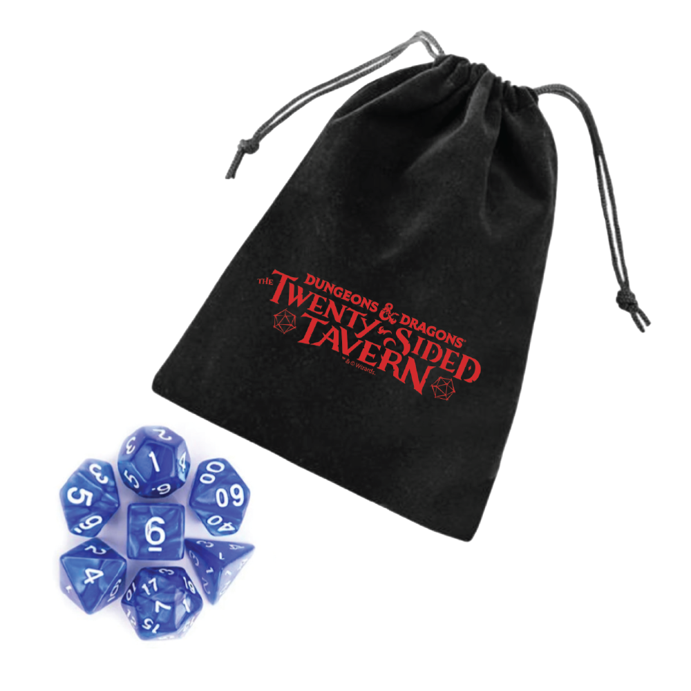 Dungeons & Dragons Twenty Sided Tavern Blue Dice Set