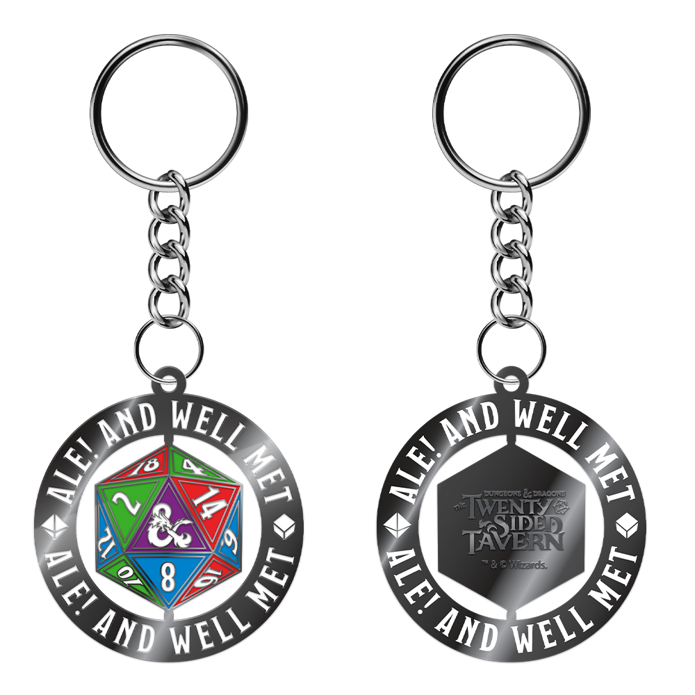 Dungeons & Dragons Twenty Sided Tavern Spinner Keychain