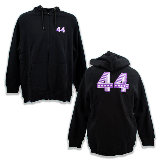 44 Musical Purple Zip Up Jacket