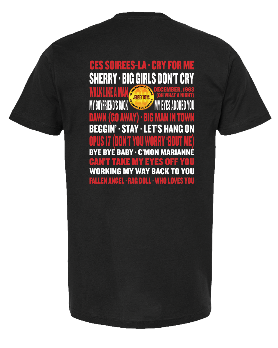 Jersey Boys 20th Anniversary Logo Tee