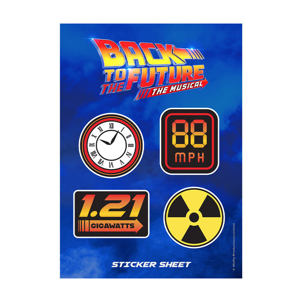 Back to The Future the Musical 88MPH Sticker Sheet – Araca Event Merch