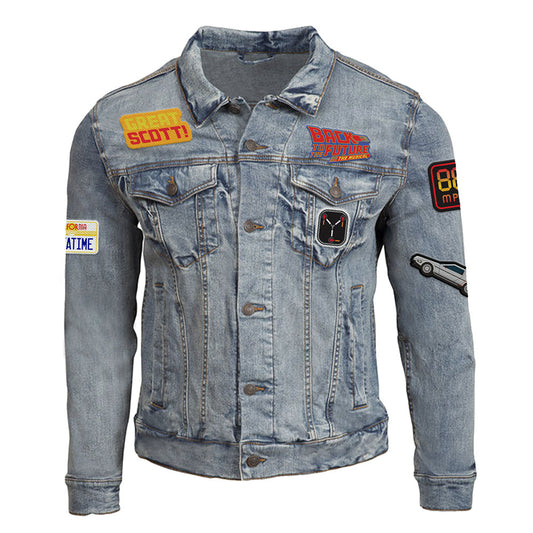 Back to the Future the Musical Patch Denim Jacket