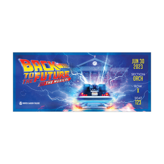 Back to the Future the Musical Souvenir Ticket