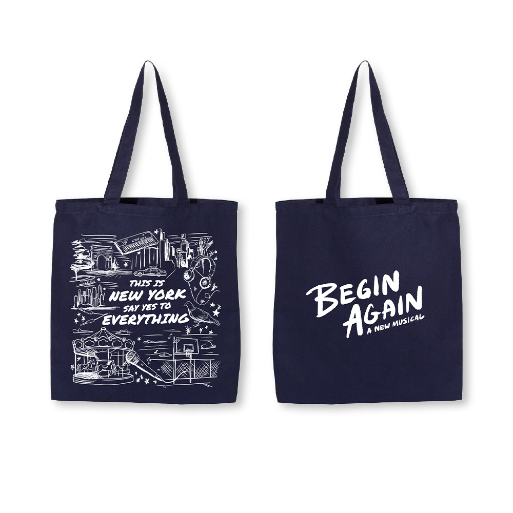 Begin Again: A New Musical NYC Collage Tote