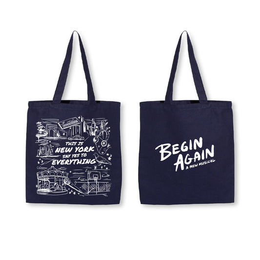 Begin Again: A New Musical NYC Collage Tote