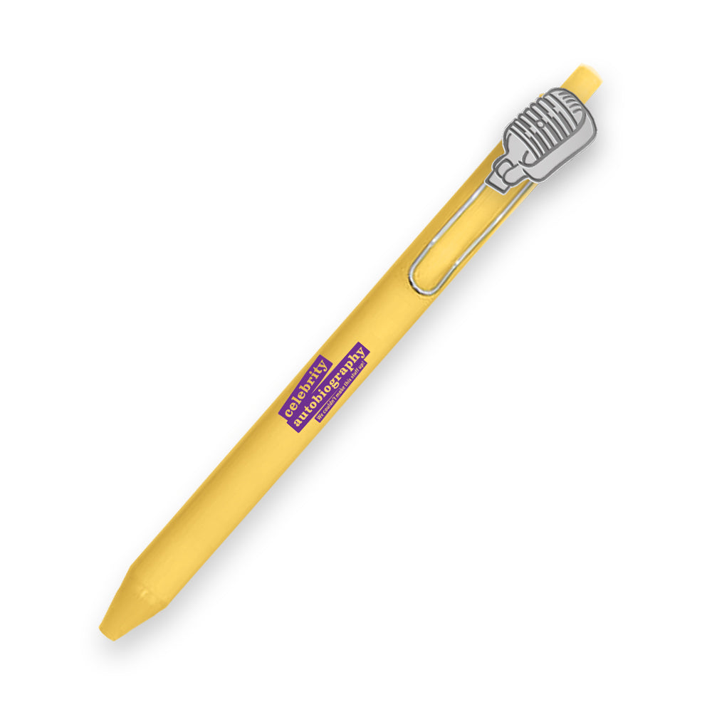 Celebrity Autobiography Microphone Pen
