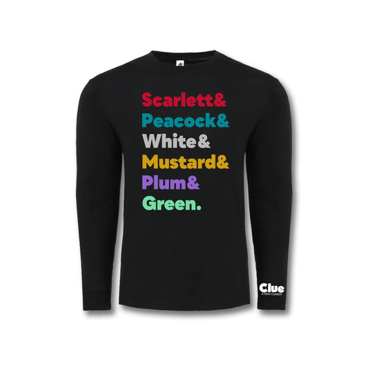Clue Unisex Names Long Sleeve Tee