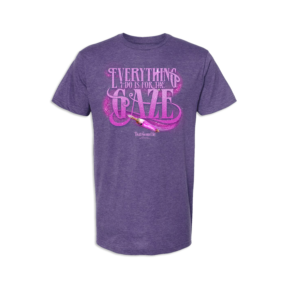 Death Becomes Her Unisex Purple Gaze Tee