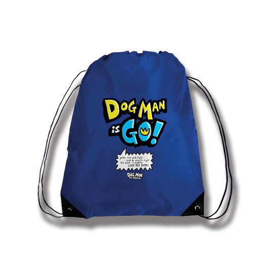 Dog Man the Musical Go Drawstring Bag