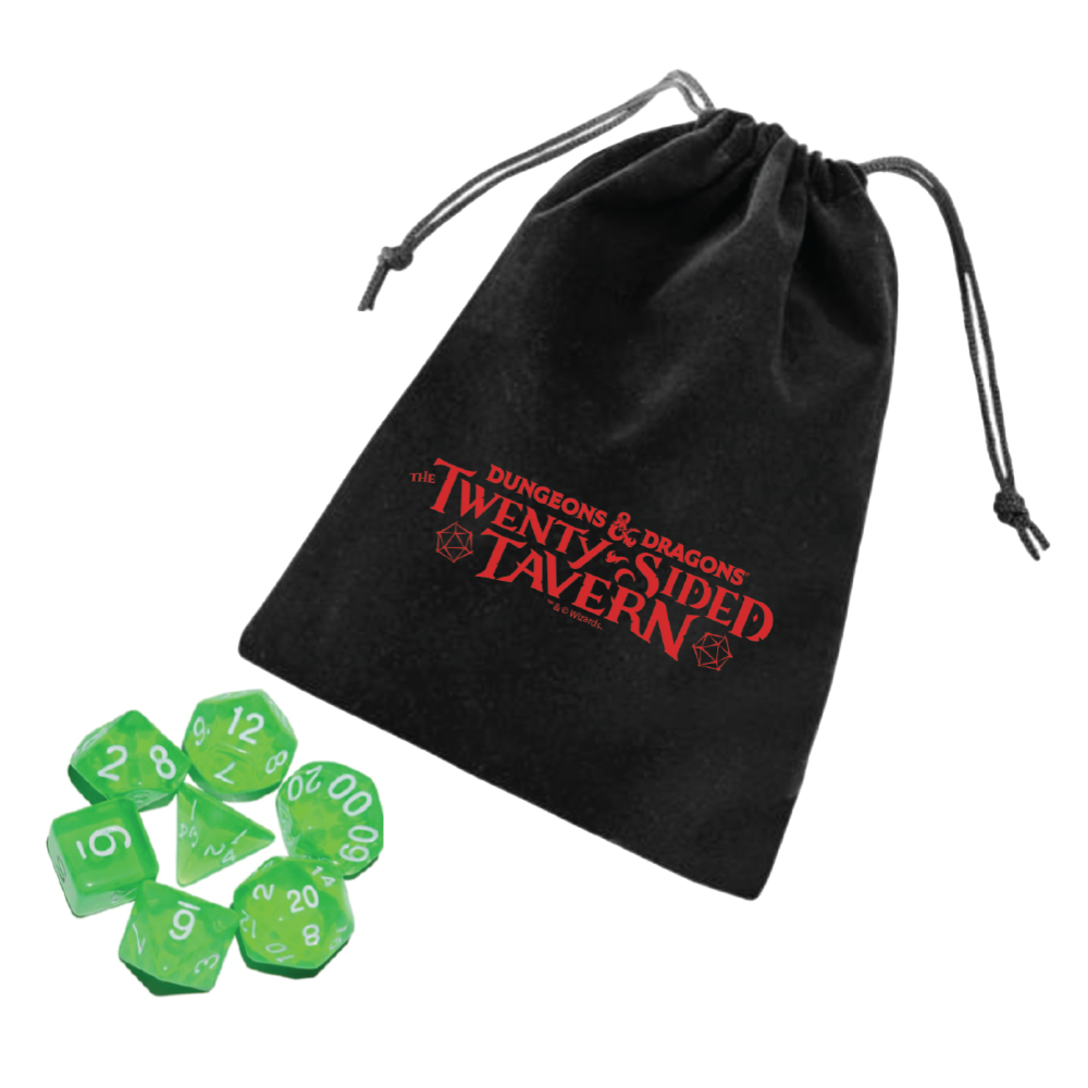 Dungeons & Dragons Twenty Sided Tavern Green Dice Set