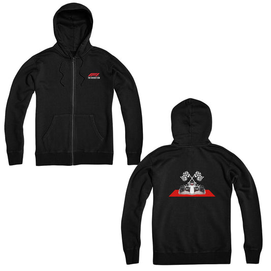 F1 Exhibition Car Front Zip Hoodie