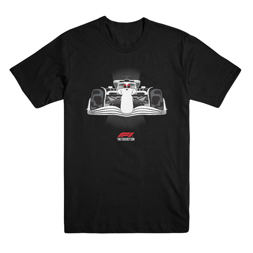 Car Front Black Tee
