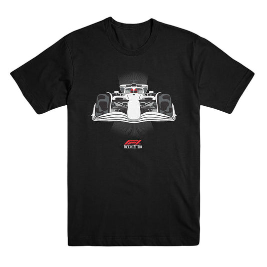 F1 Exhibition Car Front Black Tee