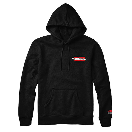 F1 Exhibition Black Car Profile Pullover Hoodie