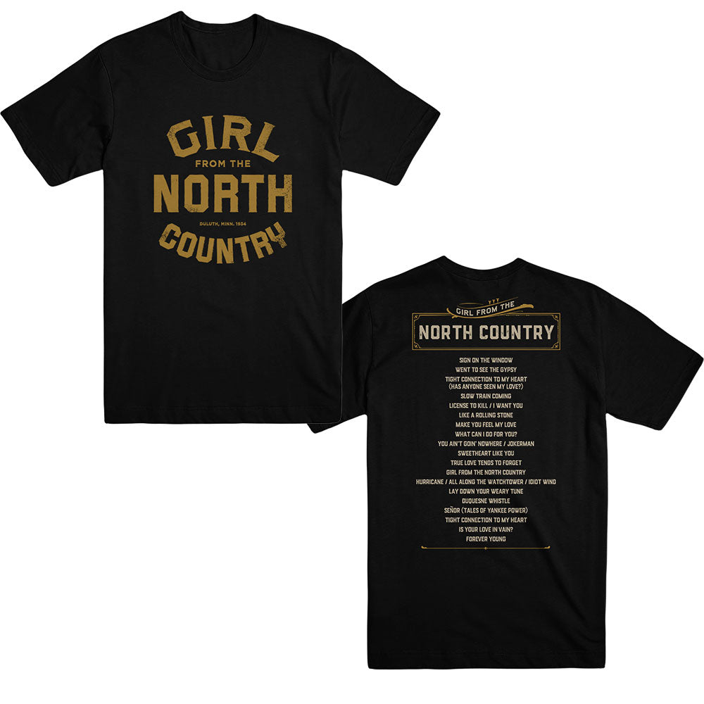 Girl From The North Country Black Logo Tee