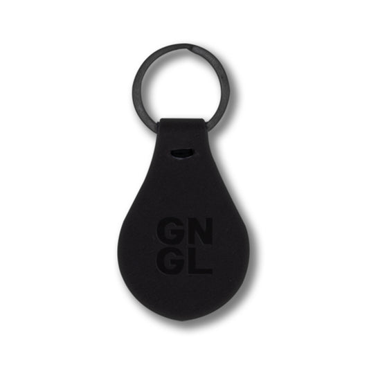 Good Night and Good Luck Logo Leather Keychain