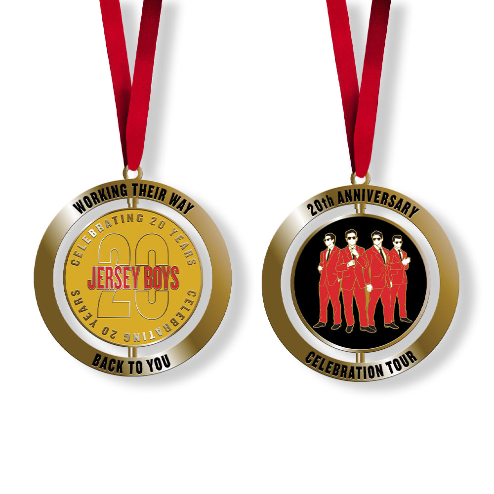 Jersey Boys 20th Anniversary Spinner Ornament