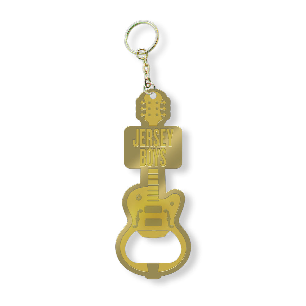 Jersey Boys Guitar Bottle Opener Keychain