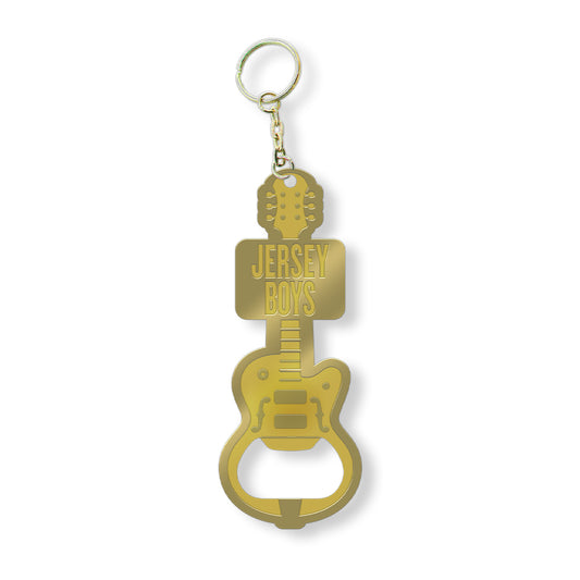 Jersey Boys Guitar Bottle Opener Keychain