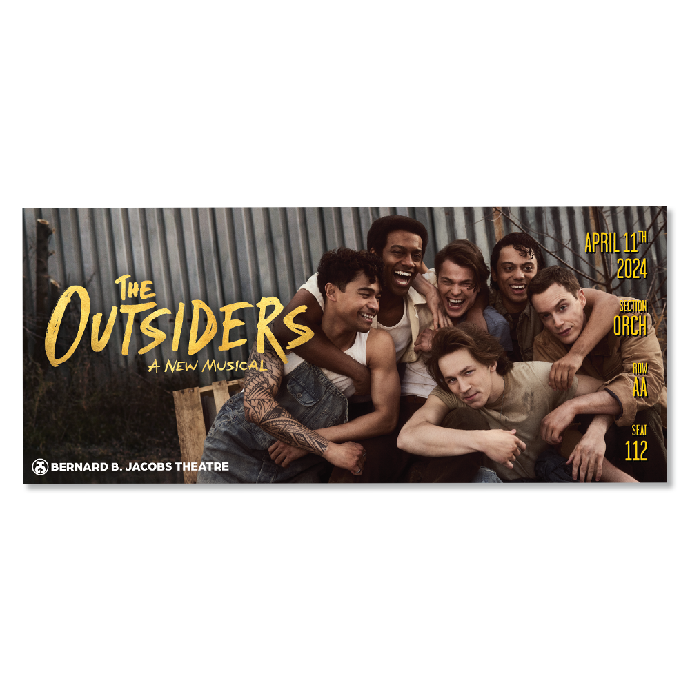 Outsiders Souvenir Ticket