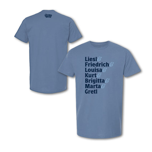 Sound of Music Von Trapp Names T-Shirt