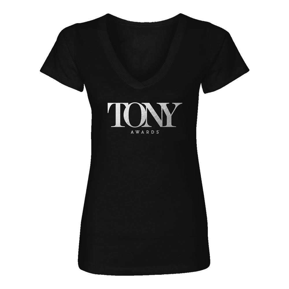 Women's Foil Print V-Neck