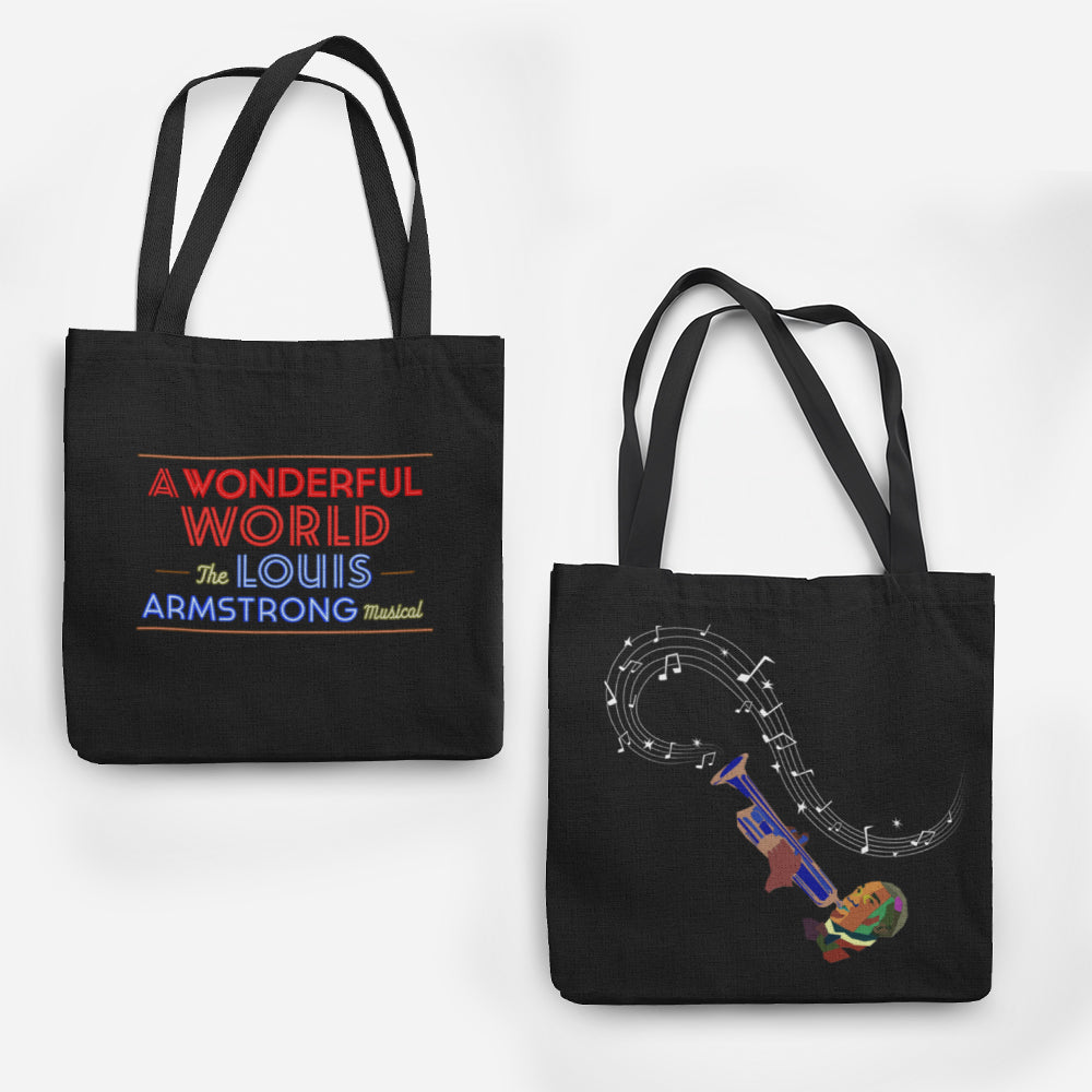 A Wonderful World Music Note Tote