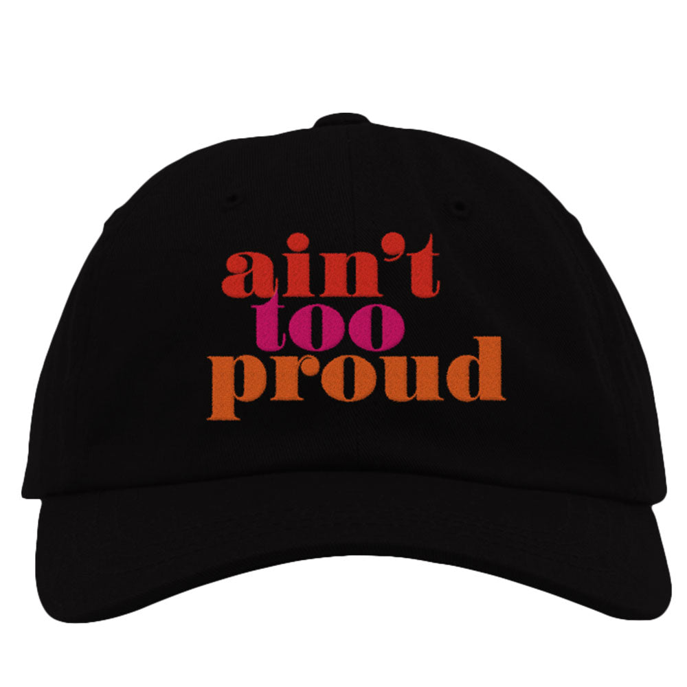 Ain't Too Proud Black Logo Hat